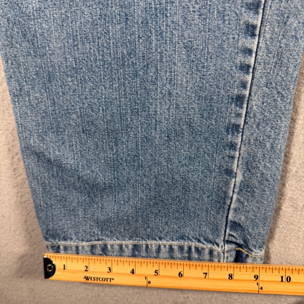 Levi Strauss Signature Mens Carpenter Jeans Light Wash Workwear Denim 34x31 - Picture 7 of 14